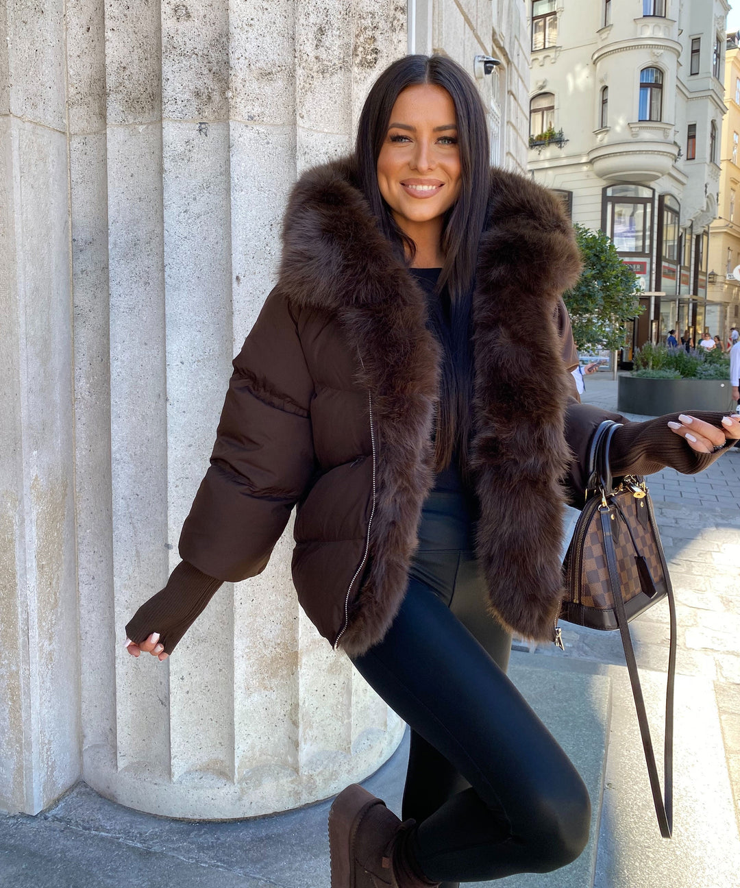 Jacke Fraya Braun