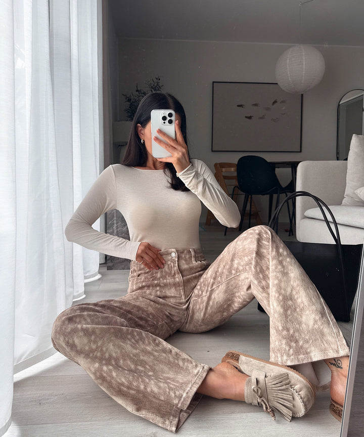 Pantoletten Rina Beige