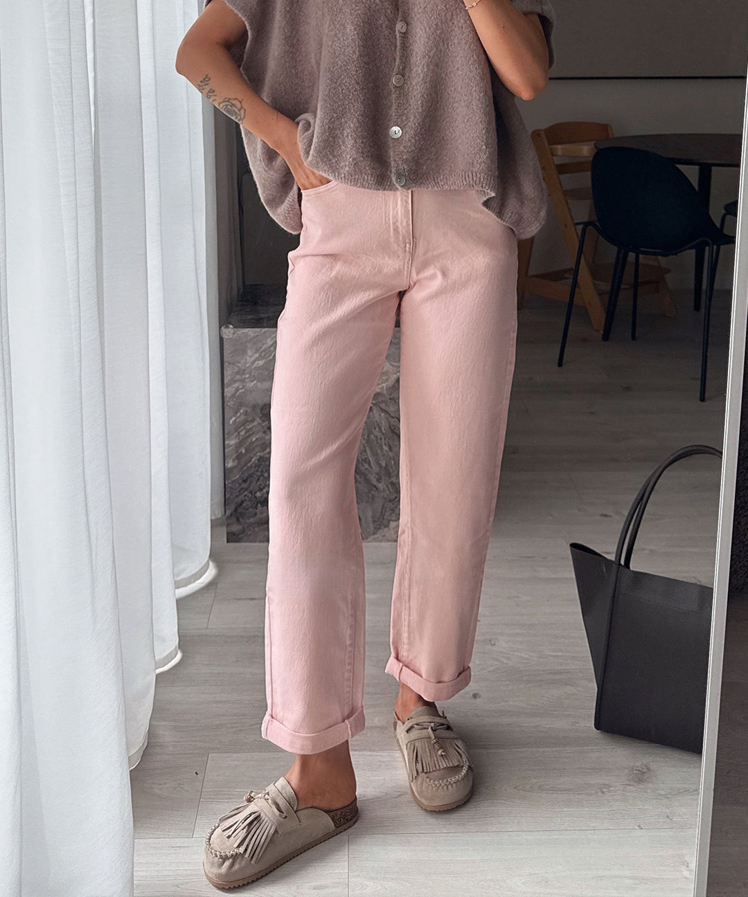 Pantoletten Rina Beige