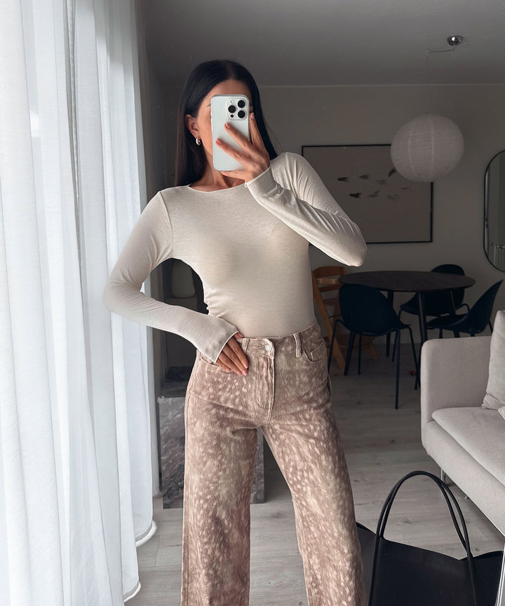 Viskose/Kaschmir Oberteil Sinna Beige Ladypolitan ♡