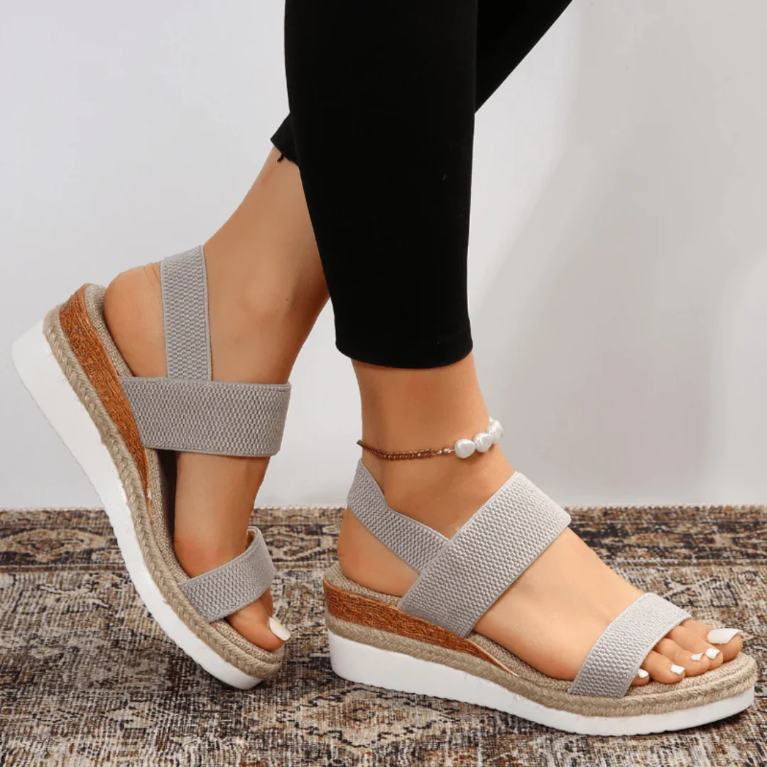 Gisela | Damen Plateau Sandalen