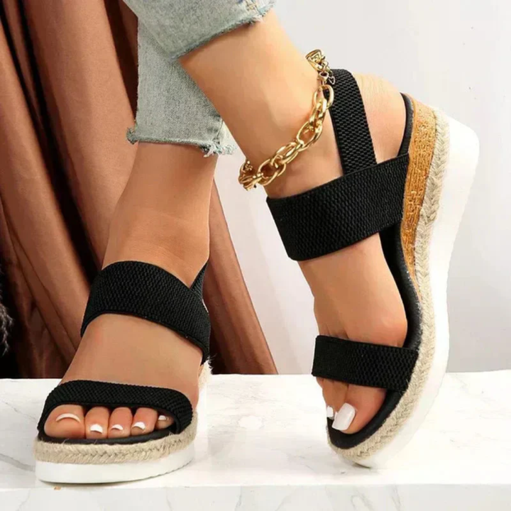 Gisela | Damen Plateau Sandalen