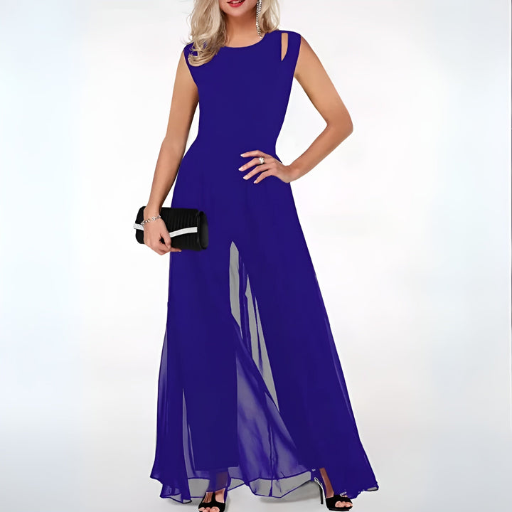 Ärmelloser | bodenlanger Jumpsuit für Hochzeitsgäste