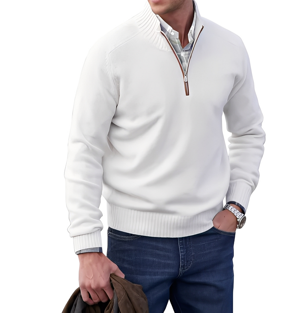 Gabriel - Herrenpullover mit Zipper