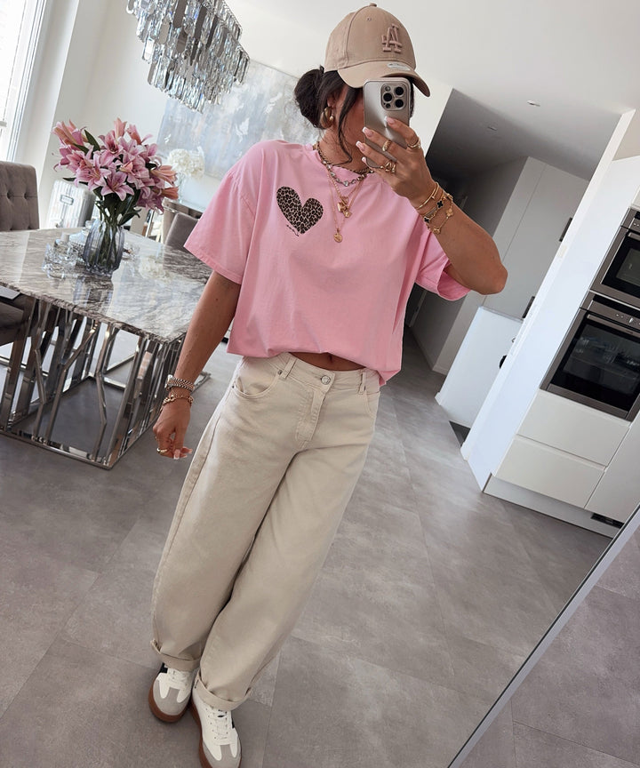 T-Shirt Love Leo Rosa Ladypolitan ♡