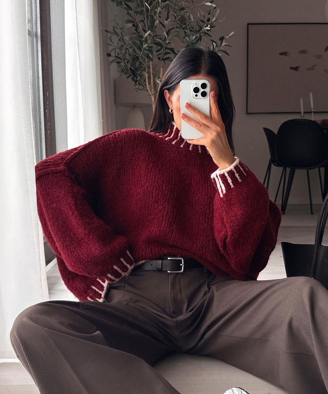 Pullover Salma Weinrot Ladypolitan ♡