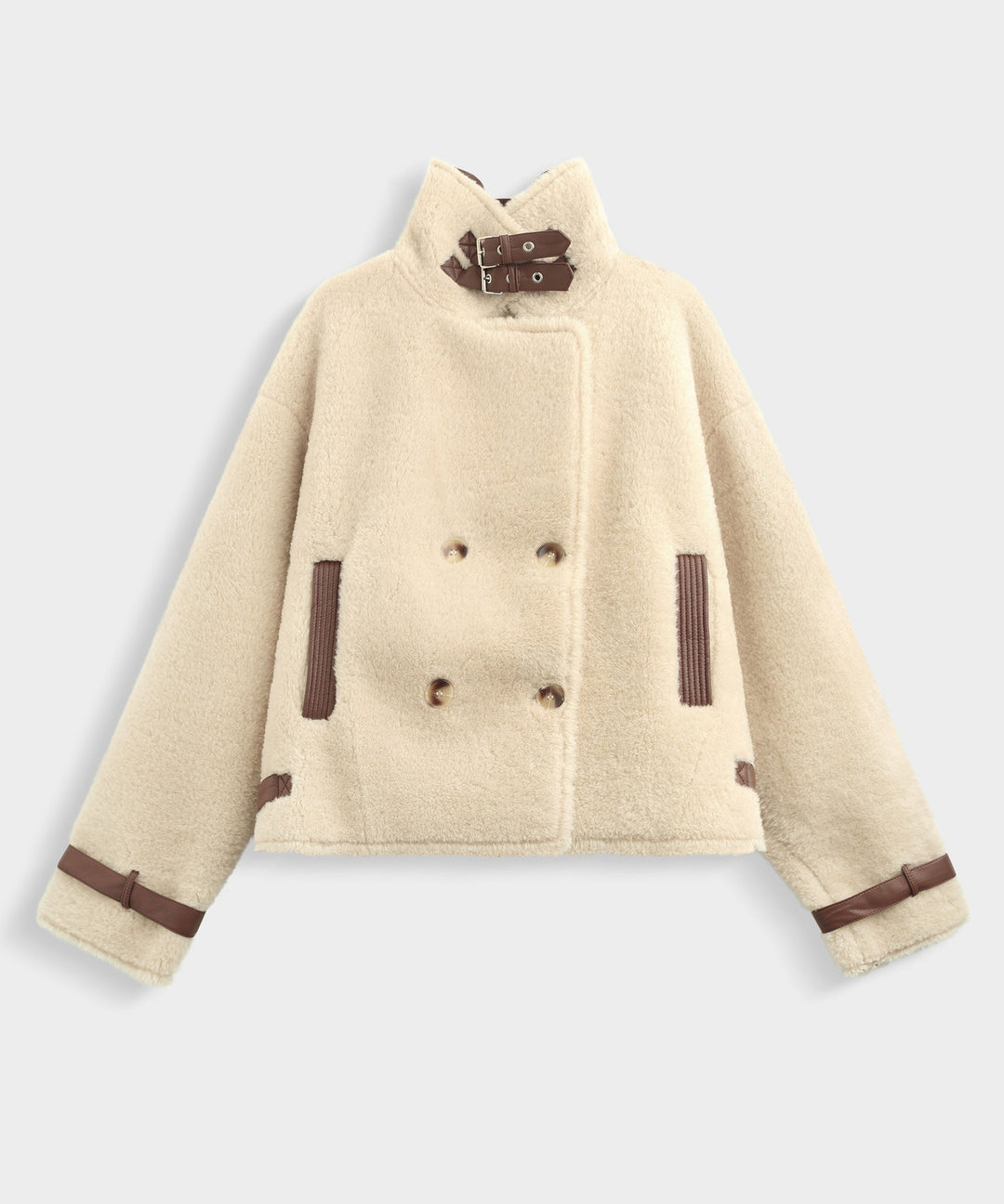 Teddy Fell Jacke Ella Beige Ladypolitan ♡
