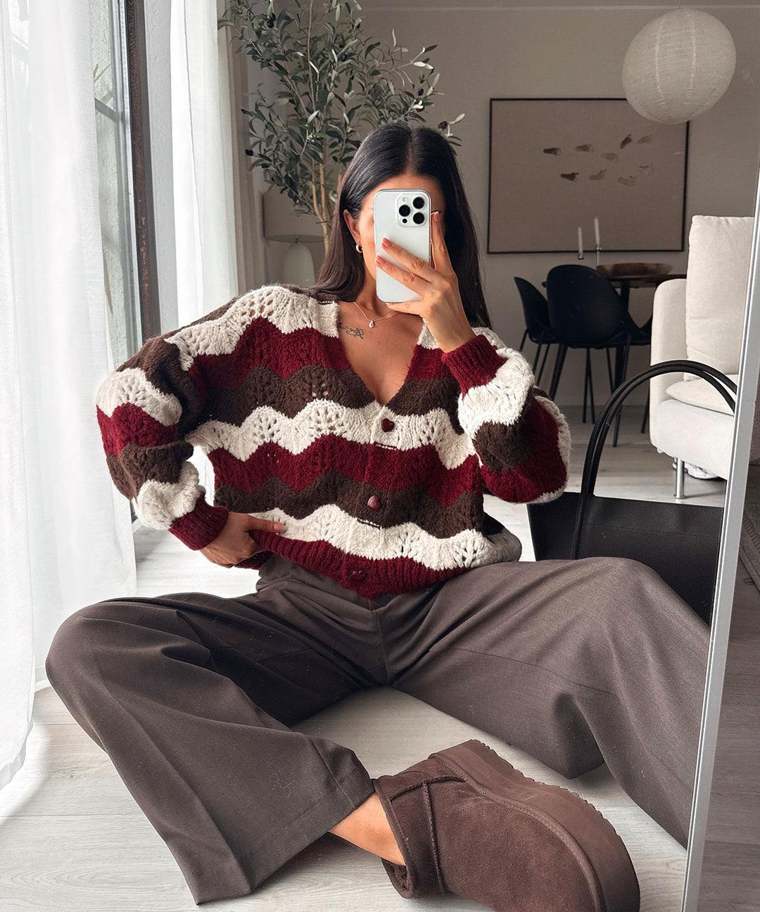 Cardigan Sana Weinrot Ladypolitan ♡