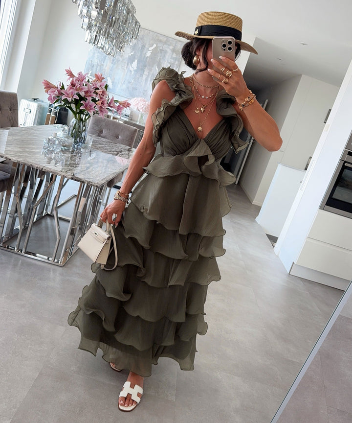 Maxi Kleid Solaya Khaki