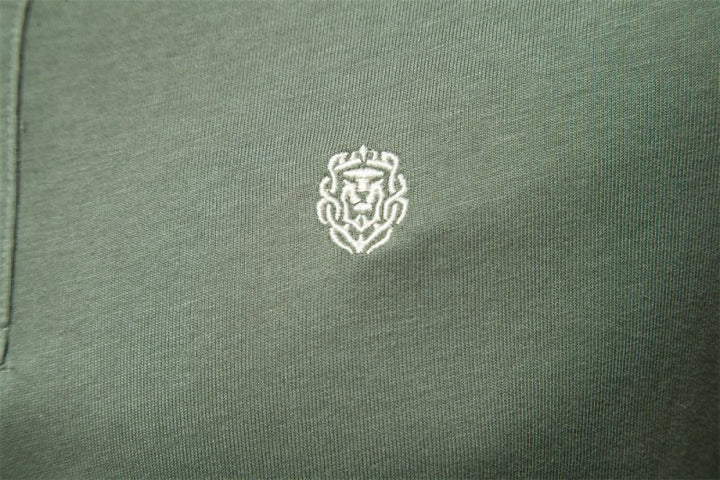 Walter | Herren Minimaler Knopf Klassisches Polo-Shirt