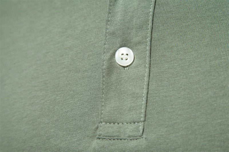 Walter | Herren Minimaler Knopf Klassisches Polo-Shirt
