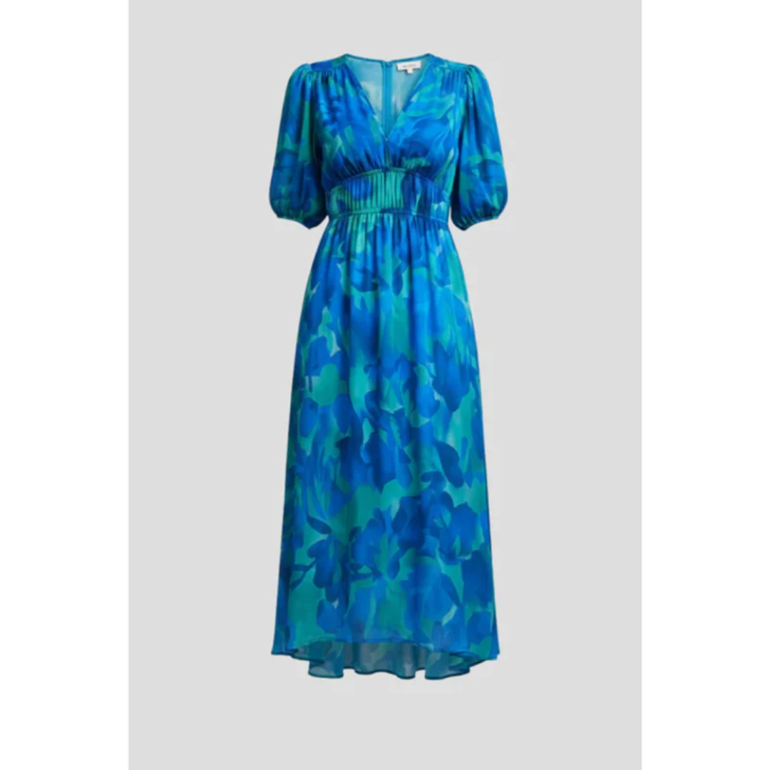 Heidrun | Damen Midikleid Sommer Klassisch Stilvoll