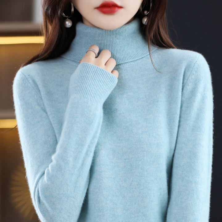 Pauline | Damen Winter Klassischer Rollkragenpullover