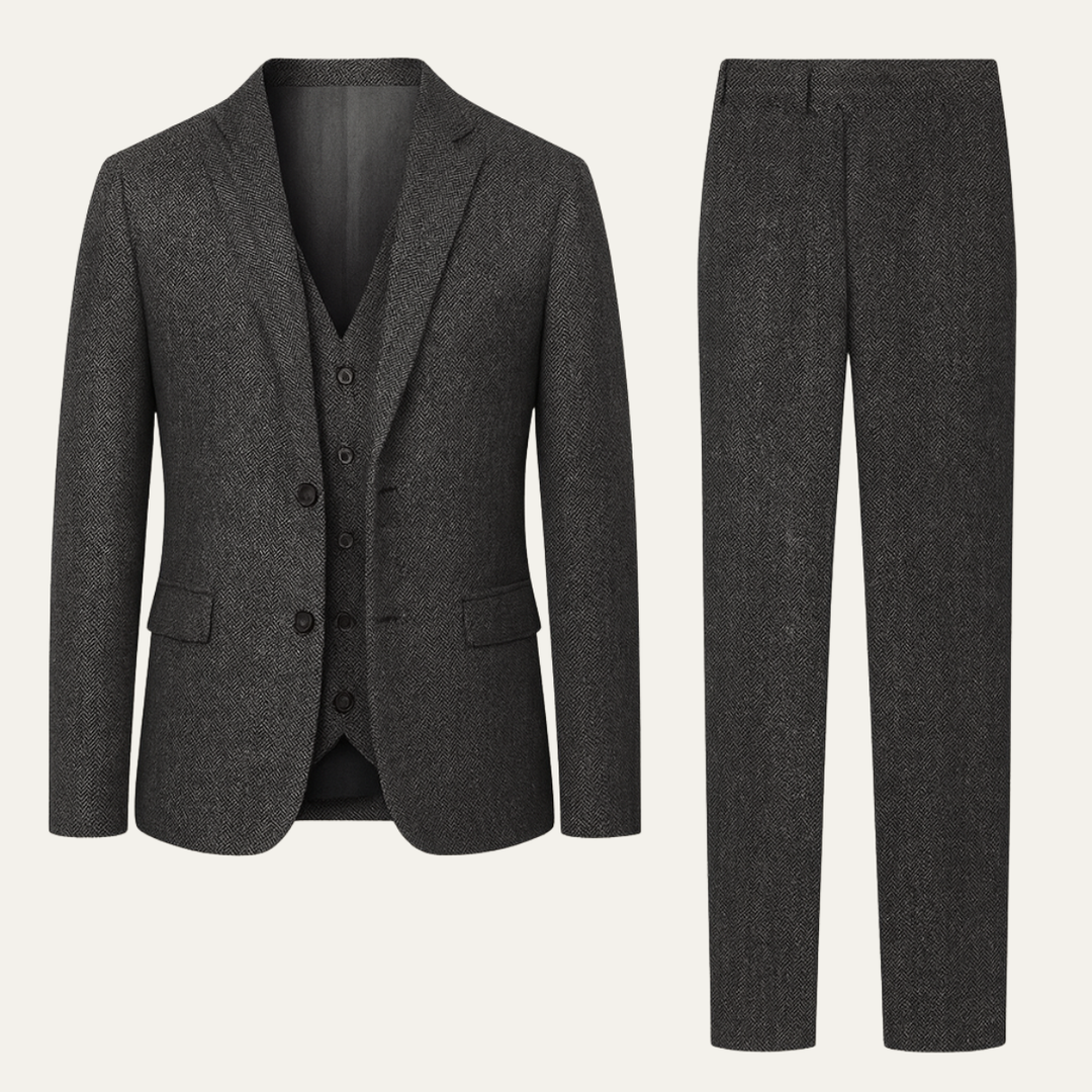 Herren Anzugset mit Sakko, Weste und Hose-Men Sets-Alpenkind