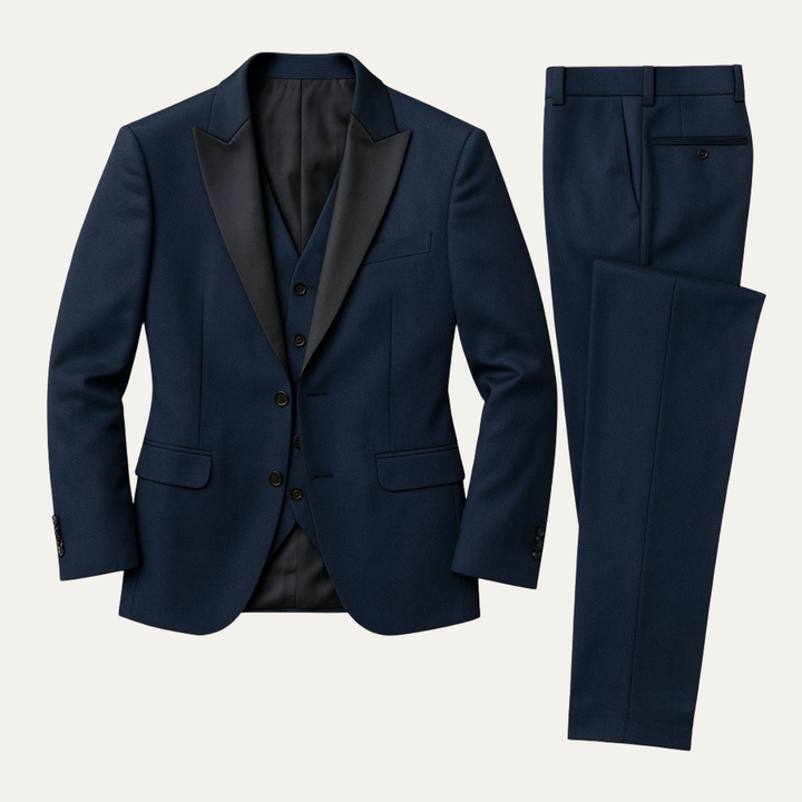 Herren Anzugset mit Sakko, Weste und Hose mit Reverskragen-Men Sets-Alpenkind