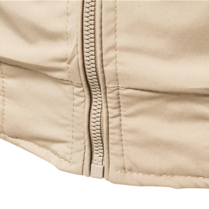 Herren Bomberjacke mit Reißverschluss und Rippbündchen-Men Jackets-Alpenkind