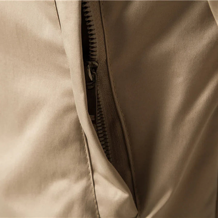 Herren Bomberjacke mit Reißverschluss und Rippbündchen-Men Jackets-Alpenkind