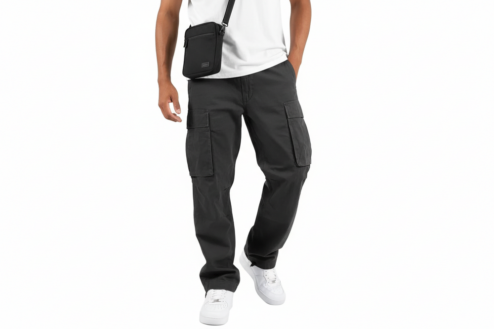 Herren Cargo Hose im geraden Schnitt-Men Pants-Alpenkind