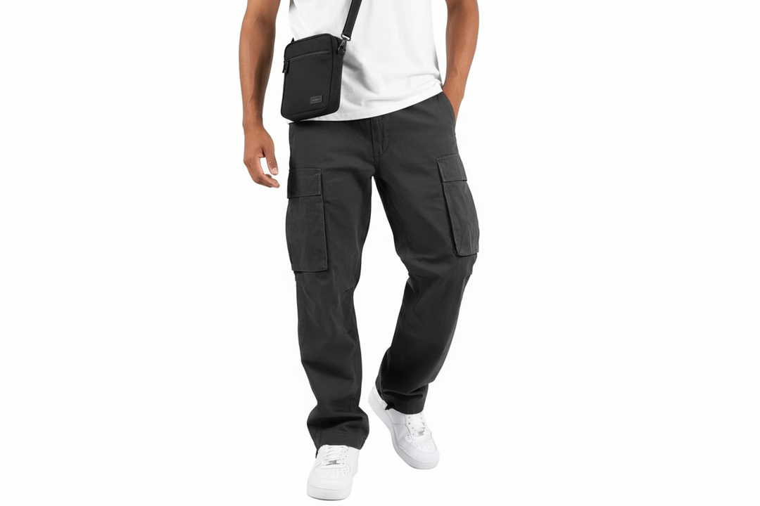 Herren Cargo Hose im geraden Schnitt-Men Pants-Alpenkind