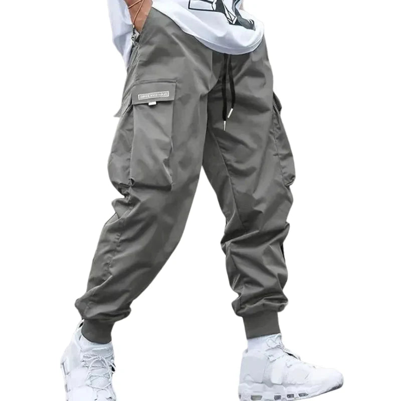 Herren Cargo Jogginghose mit Kordelzug und elastischem Bund-Men Pants-Alpenkind
