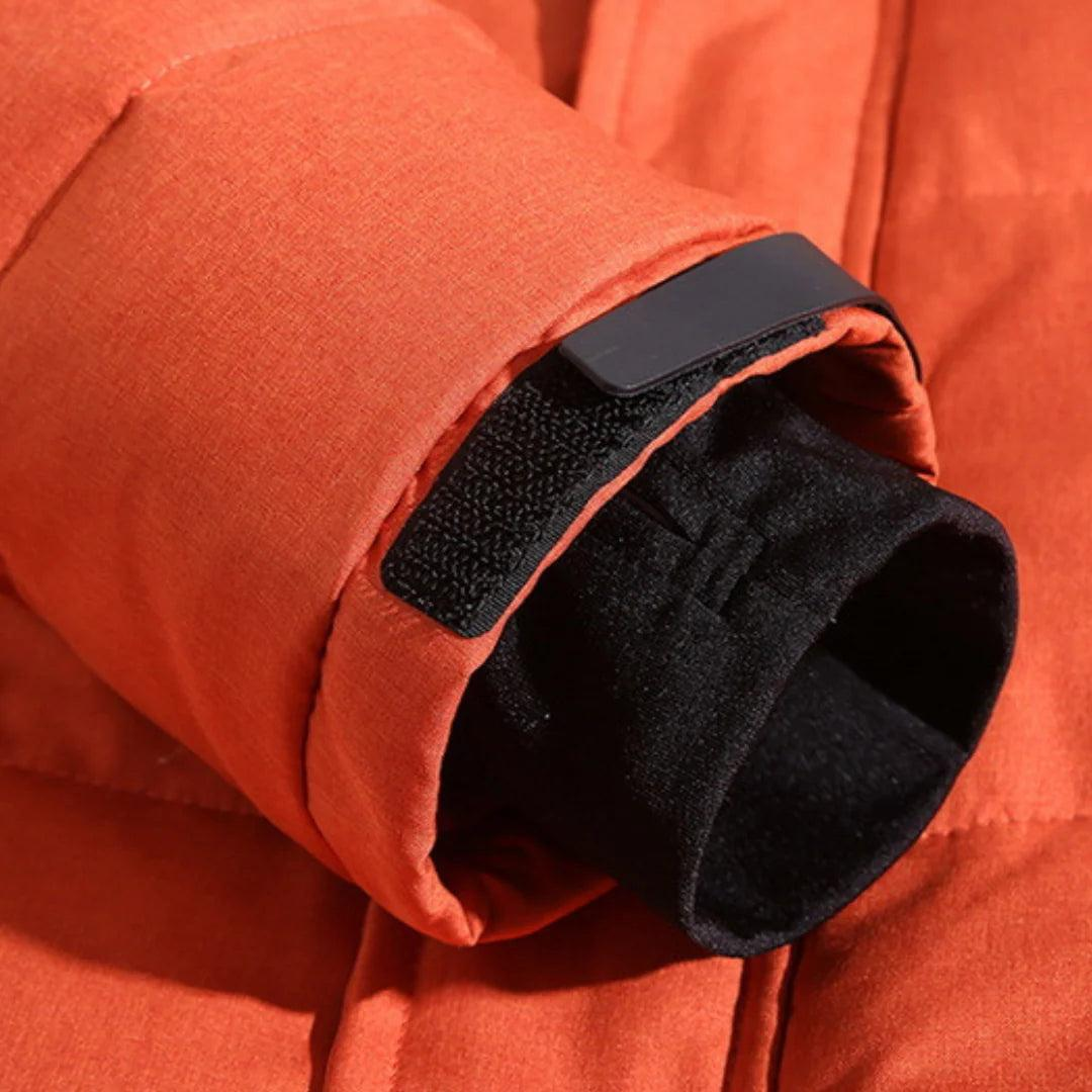 Herren Gesteppte Kapuzenjacke mit Funktionstaschen-Men Outerwear-Alpenkind
