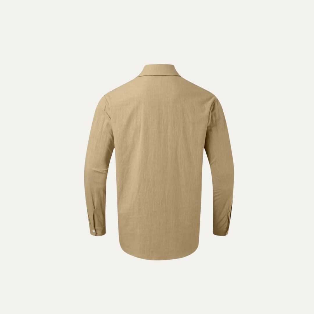 Herren Hemd mit Knopfleiste und zwei Brusttaschen mit Patte-Men Shirt-Alpenkind