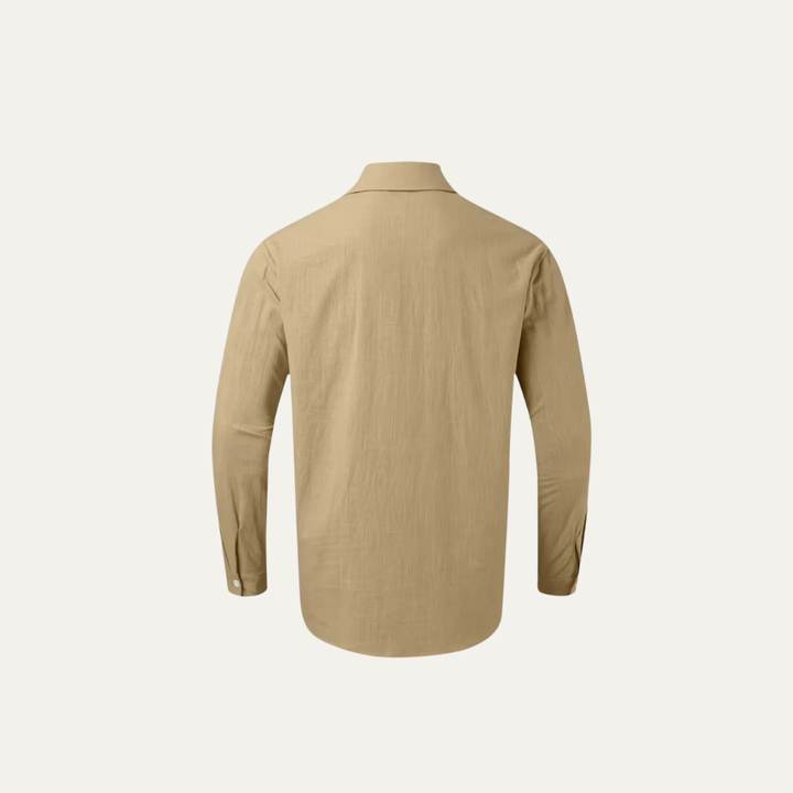 Herren Hemd mit Knopfleiste und zwei Brusttaschen mit Patte-Men Shirt-Alpenkind
