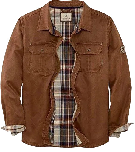 Herren Hemdjacke mit Knopfleiste und Brusttaschen-Men Tops-Alpenkind