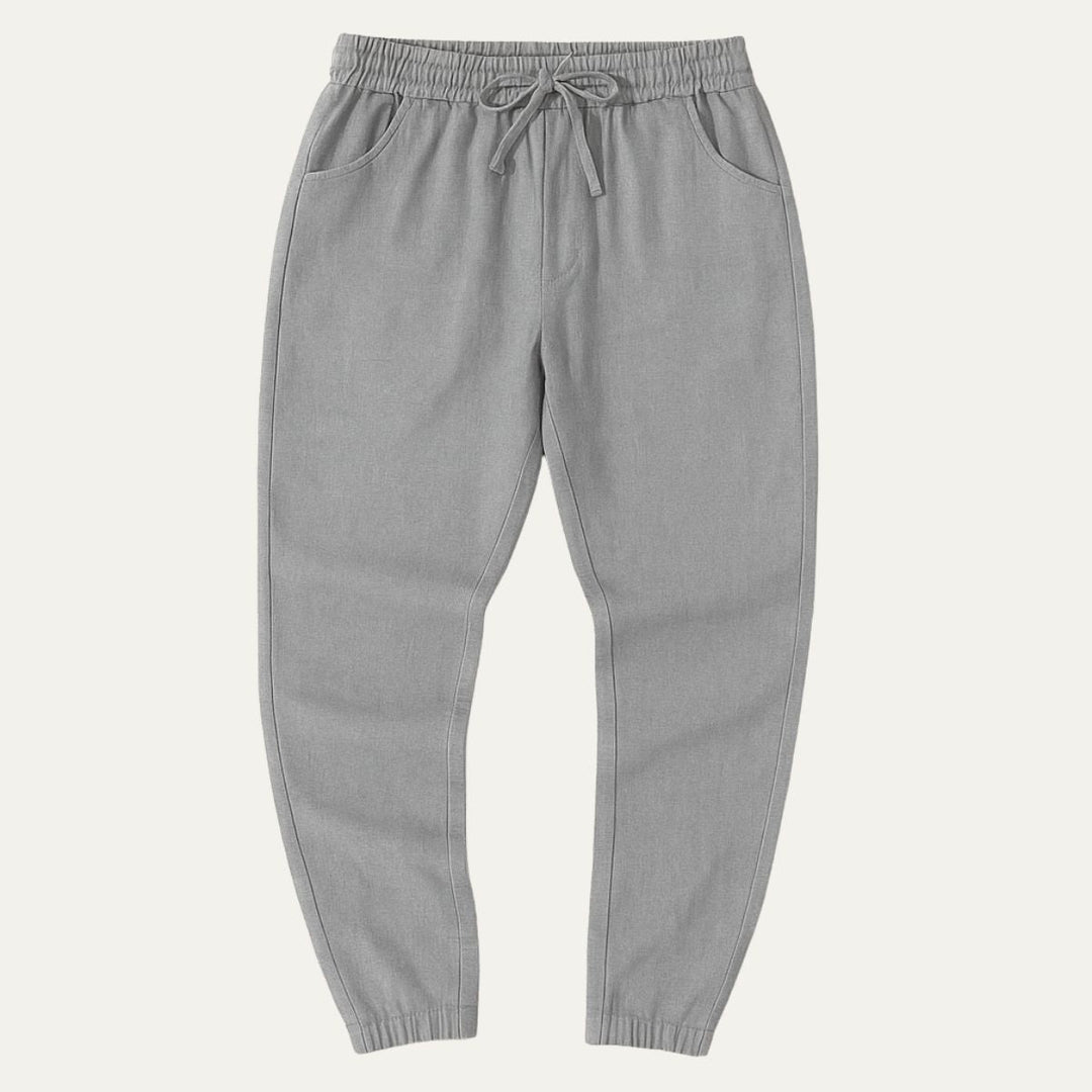 Herren Hose mit elastischem Bund und Kordelzug-Men Pants-Alpenkind