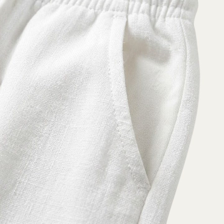 Herren Hose mit elastischem Bund und Kordelzug-Men Pants-Alpenkind