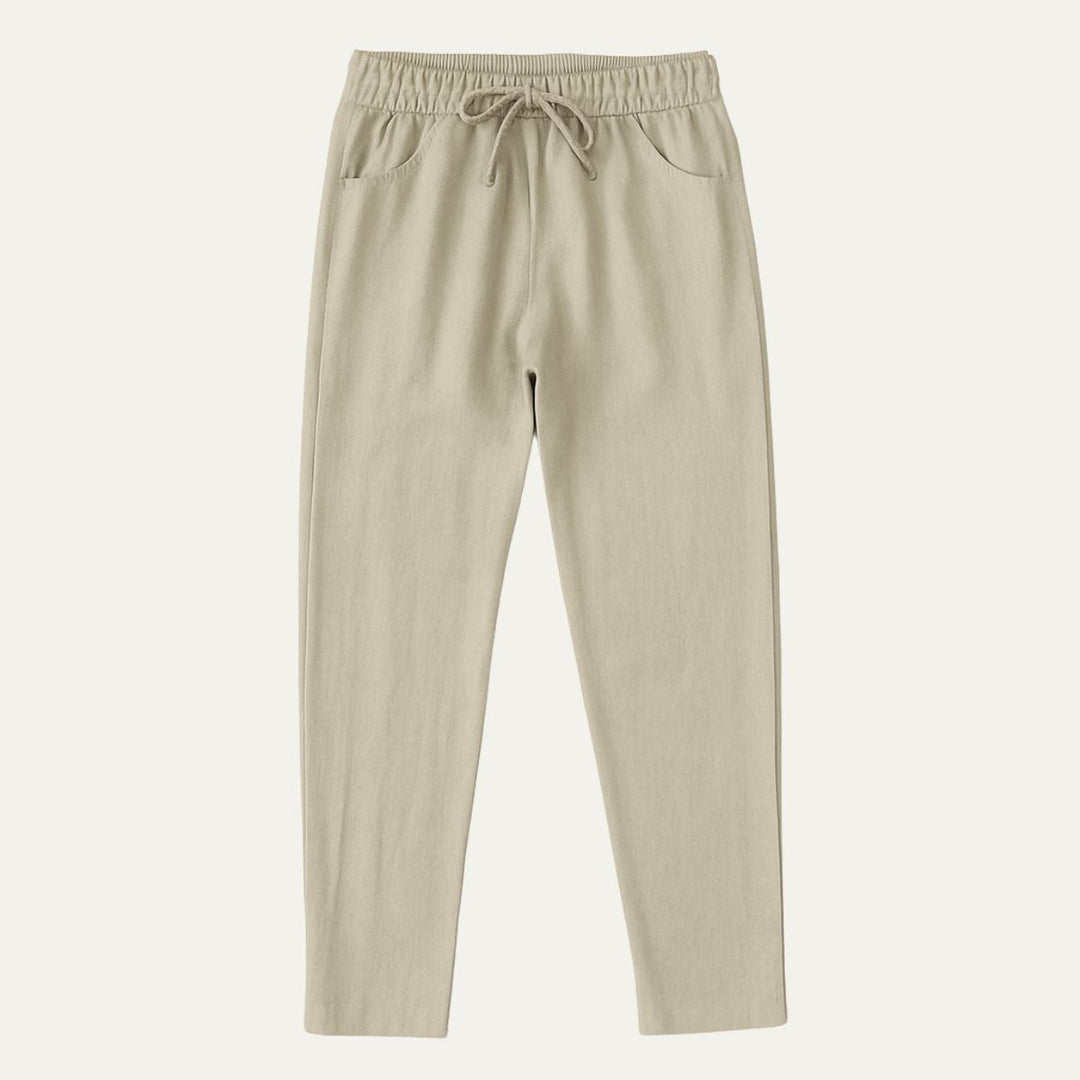Herren Hose mit elastischem Bund und Kordelzug-Men Pants-Alpenkind
