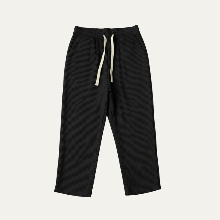 Herren Hose mit elastischem Bund und Kordelzug sowie geradem Bein-Men Pants-Alpenkind