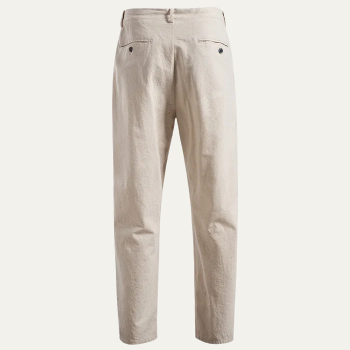 Herren Hose mit Faltenbund, Kordelzug und Reißverschluss-Men Pants-Alpenkind