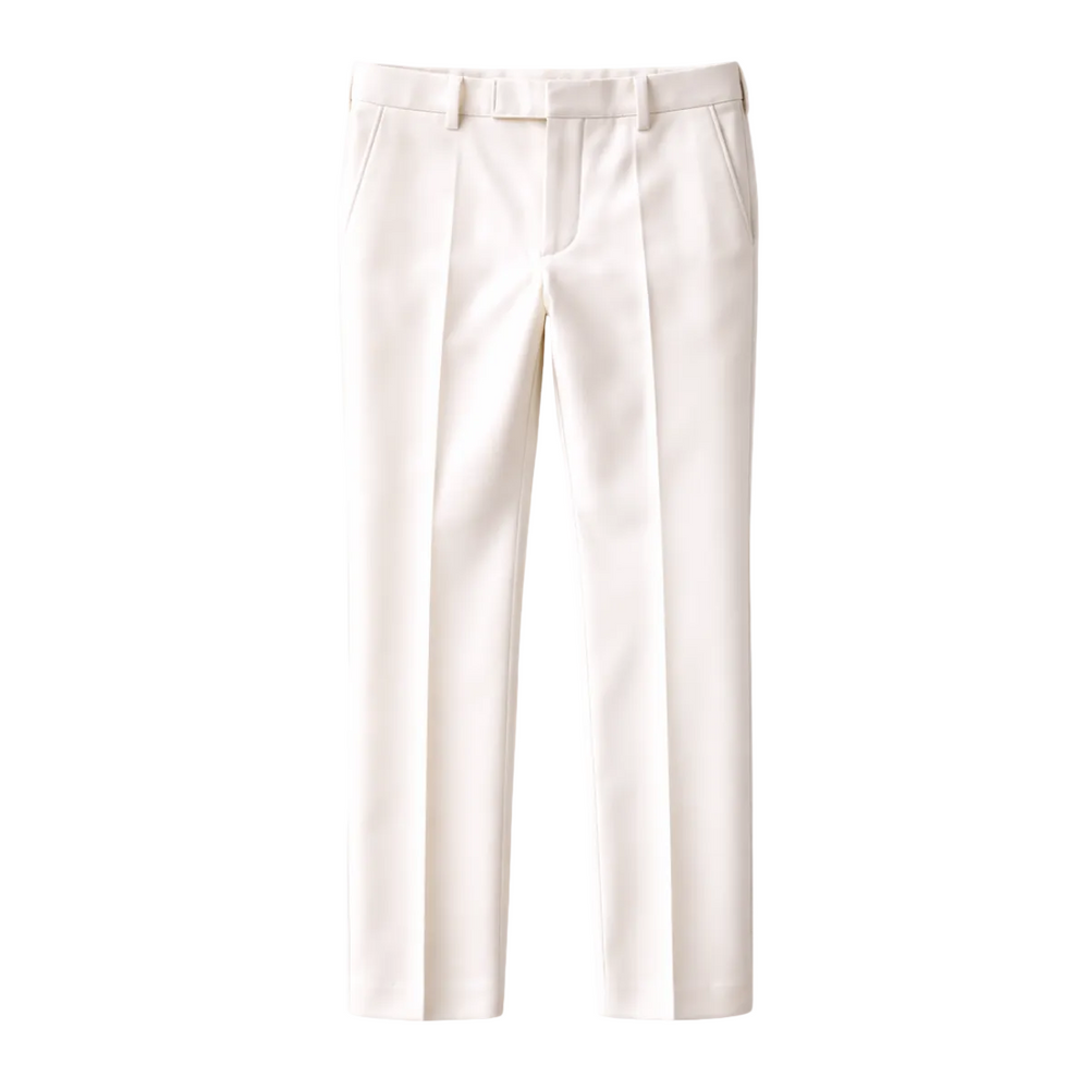 Herren Hose mit geradem Bein, Falten und Gürtelschlaufen-Men Pants-Alpenkind