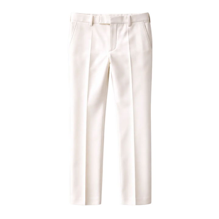 Herren Hose mit geradem Bein, Falten und Gürtelschlaufen-Men Pants-Alpenkind