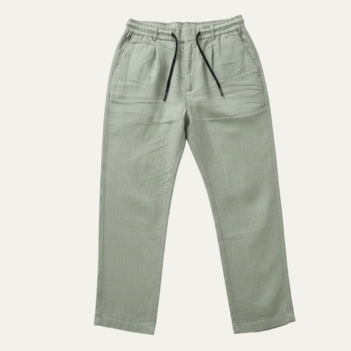 Herren Hose mit geradem Bein und Kordelzugbund-Men Pants-Alpenkind