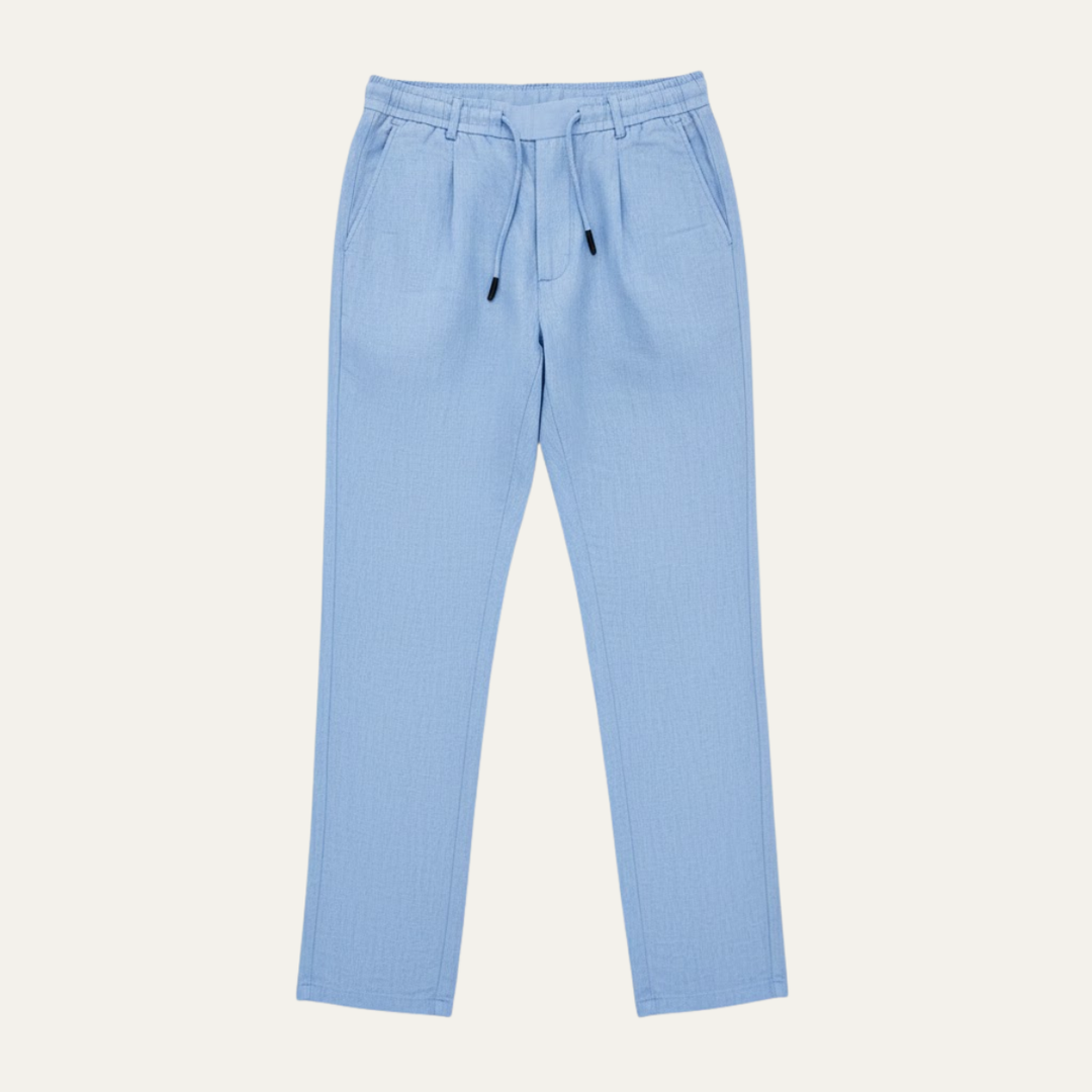 Herren Hose mit geradem Bein und Kordelzugbund-Men Pants-Alpenkind
