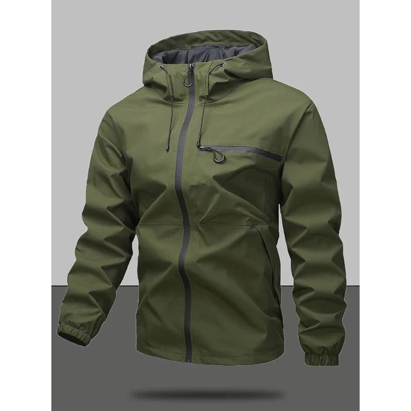 Herren Jacke mit Kapuze und Reißverschluss-Men Outerwear-Alpenkind