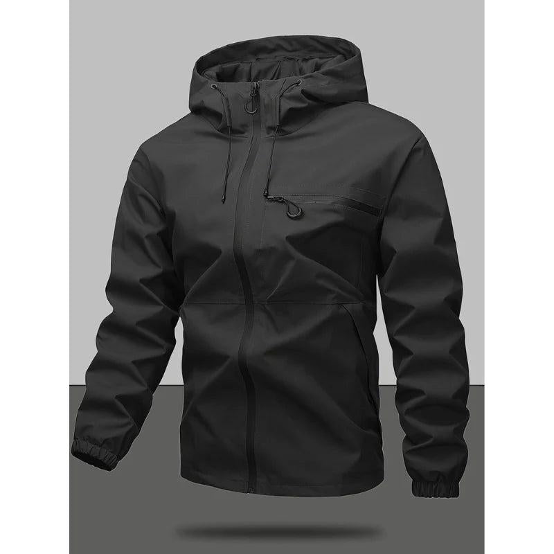 Herren Jacke mit Kapuze und Reißverschluss-Men Outerwear-Alpenkind