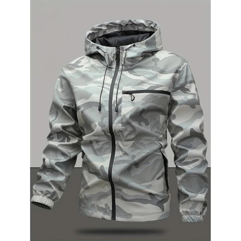 Herren Jacke mit Kapuze und Reißverschluss-Men Outerwear-Alpenkind