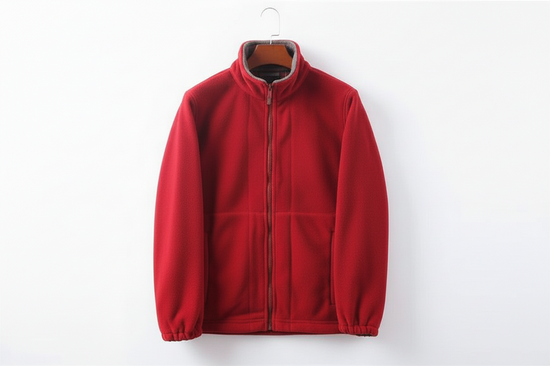 Herren Jacke mit Reißverschluss, Stehkragen und elastischen Bündchen-Men Sweaters-Alpenkind