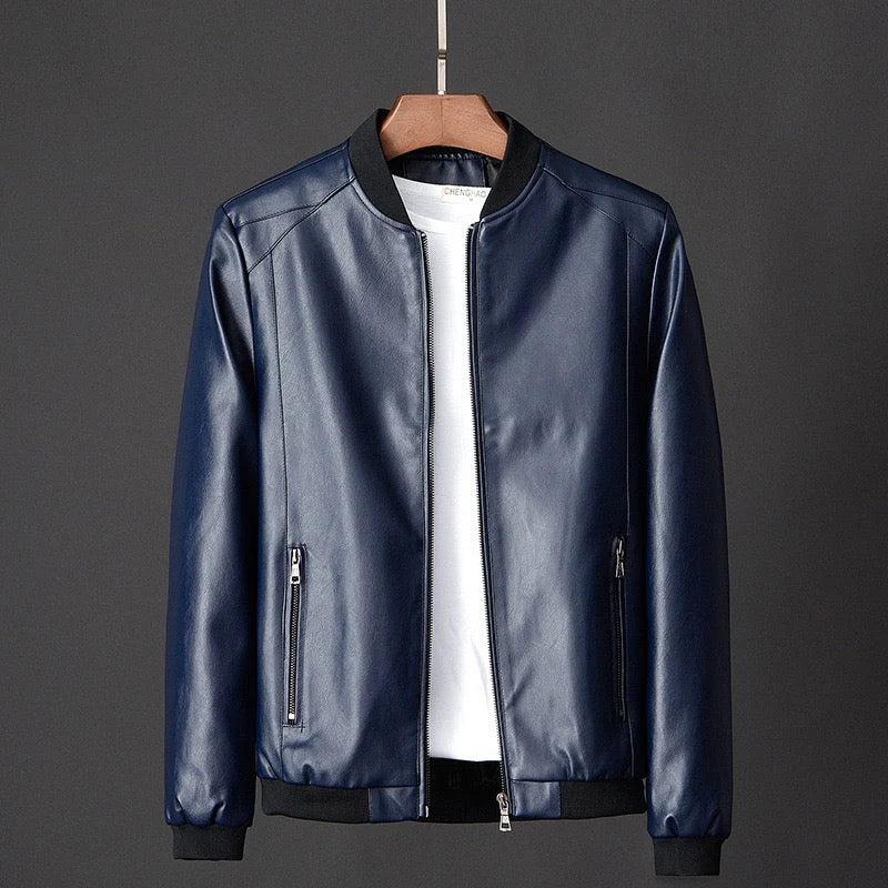 Herren Jacke mit Reißverschluss, Stehkragen und Reißverschlusstaschen-Men Outerwear-Alpenkind