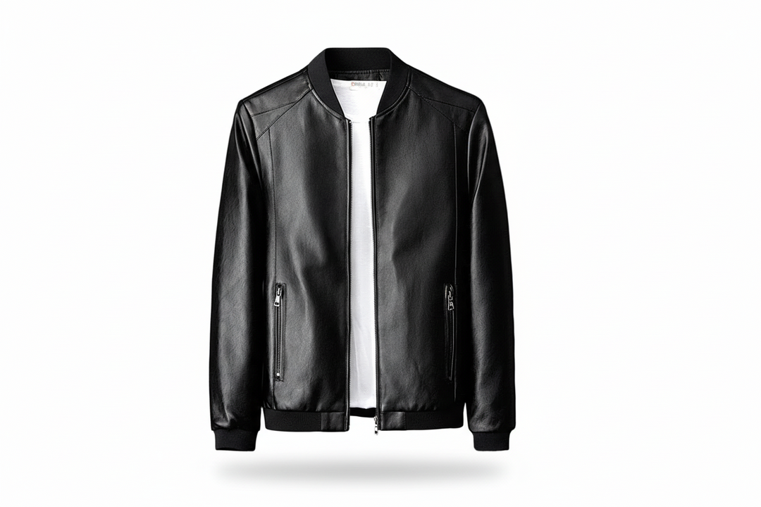 Herren Jacke mit Reißverschluss, Stehkragen und Reißverschlusstaschen-Men Outerwear-Alpenkind