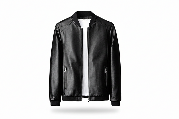 Herren Jacke mit Reißverschluss, Stehkragen und Reißverschlusstaschen-Men Outerwear-Alpenkind