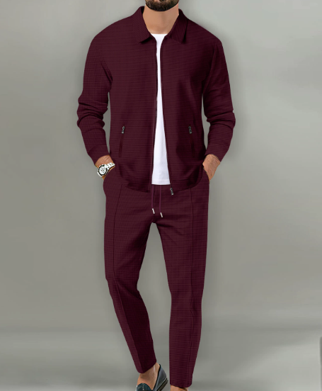 Herren Jacke mit Reißverschluss und Hose Set-Men Sets-Alpenkind
