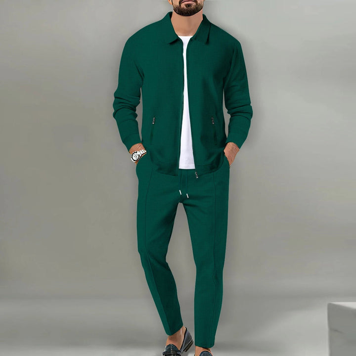 Herren Jacke mit Reißverschluss und Hose Set-Men Sets-Alpenkind