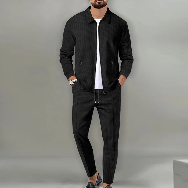 Herren Jacke mit Reißverschluss und Hose Set-Men Sets-Alpenkind