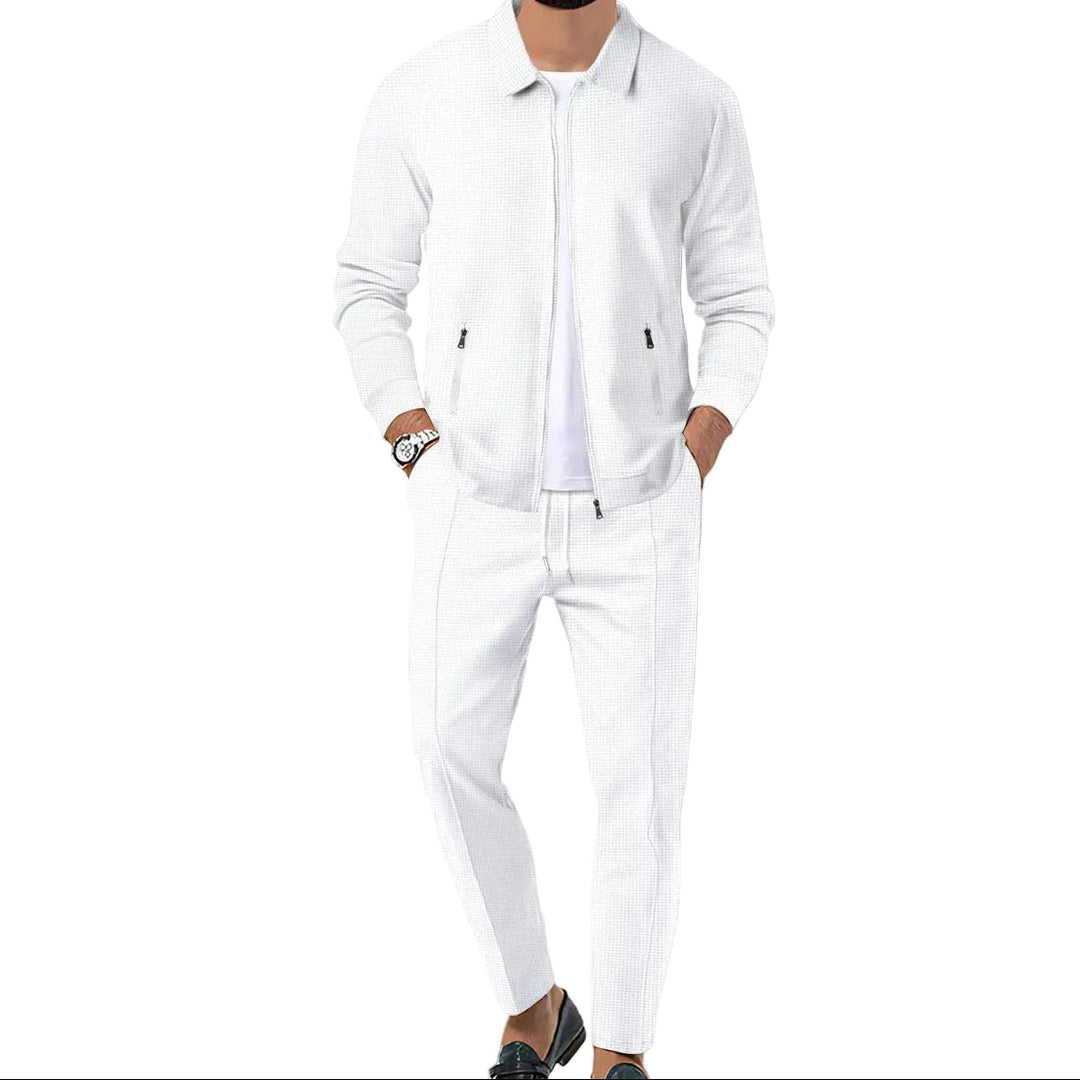 Herren Jacke mit Reißverschluss und Hose Set-Men Sets-Alpenkind