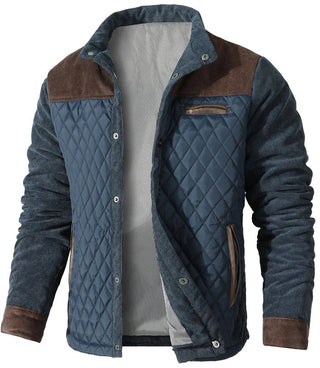 Herren Jacke mit Stehkragen und Druckknopfverschluss-Men Jackets-Alpenkind