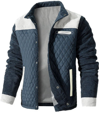 Herren Jacke mit Stehkragen und Druckknopfverschluss-Men Jackets-Alpenkind